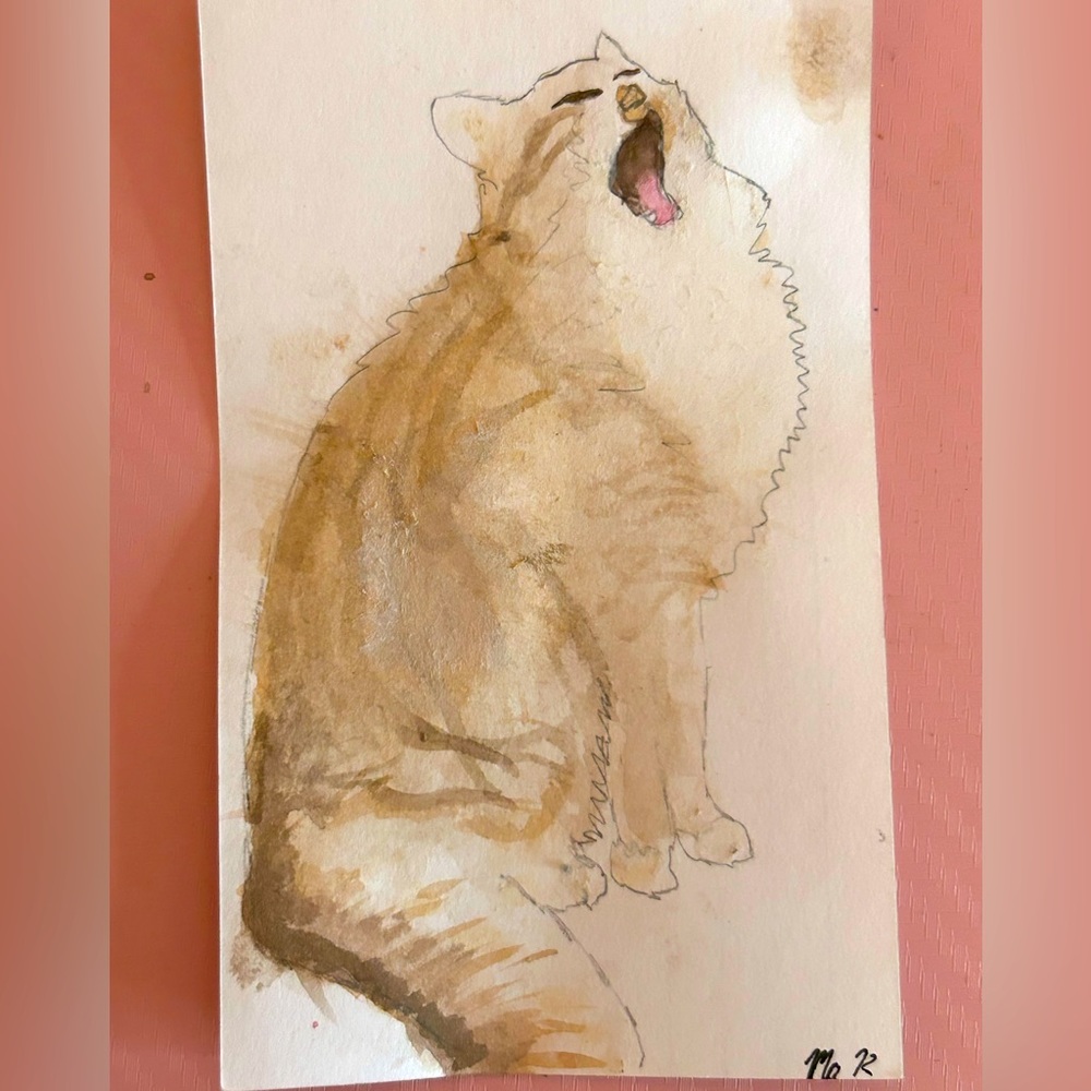 Cat l painting